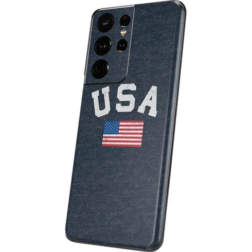 USA with American Flag Galaxy S21 Ultra 5G Skin
